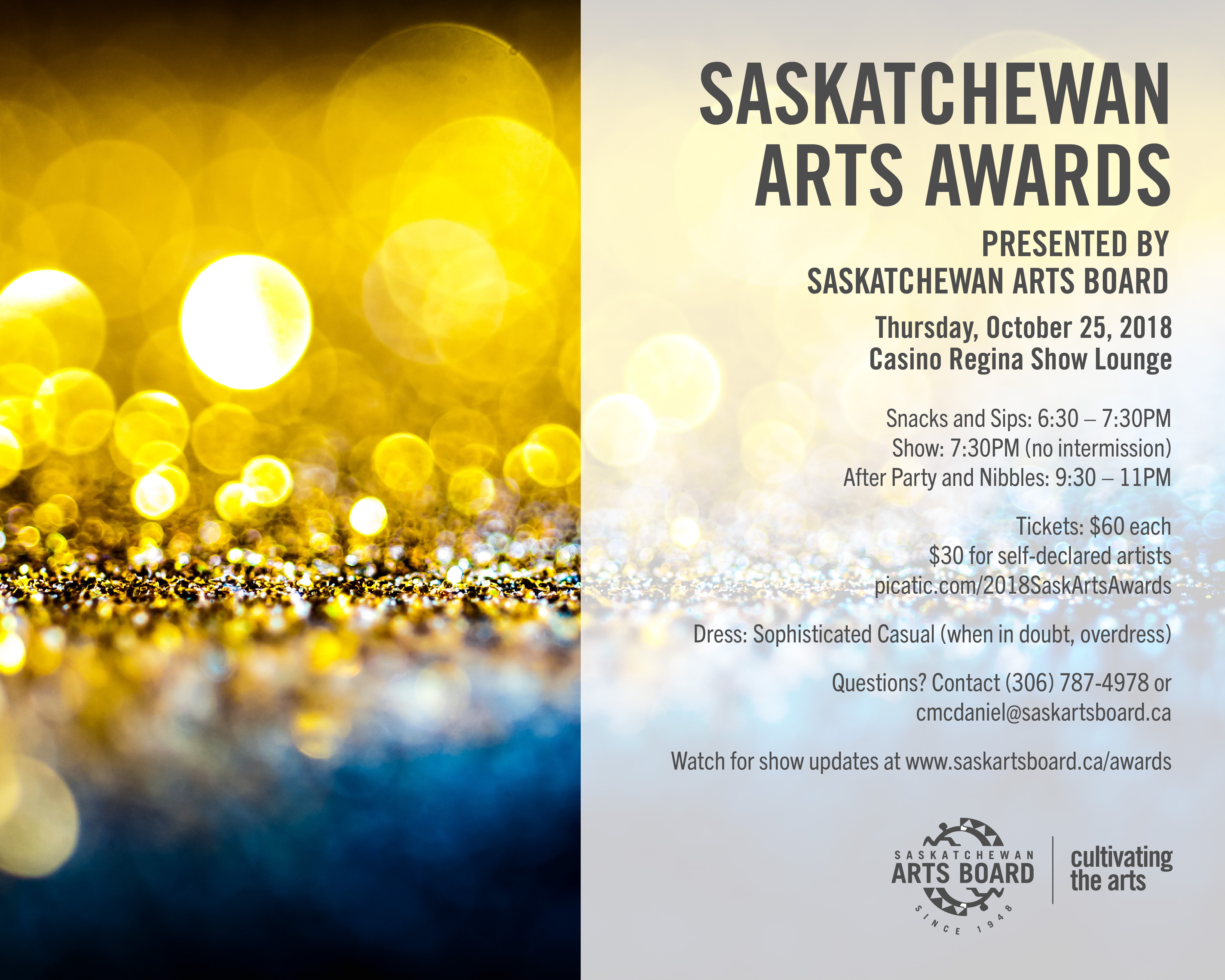 SKArts - Saskatchewan Arts Awards poster.