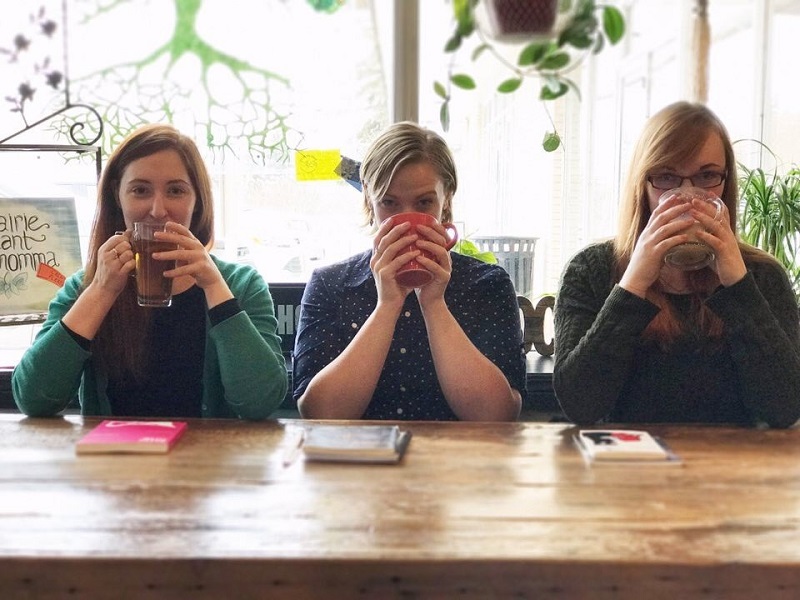 SKArts - (left to right): Robyn Sanderson, Abbey Thiessen, Gabrielle Dufresne.