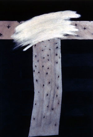 Edward Poitras - Iron Sky (1984), oil pastel, graphite on paper