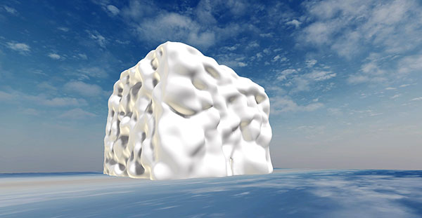 The exterior of the virtual gallery