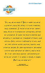 SK Arts Annual Report: 2014-15